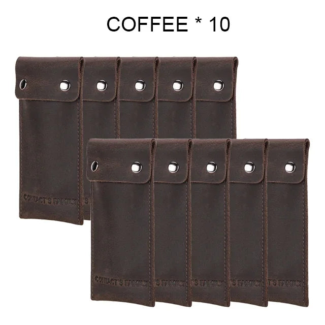 Genuine Leather Watch Pouch - Single Slot Travel Case STRAPS