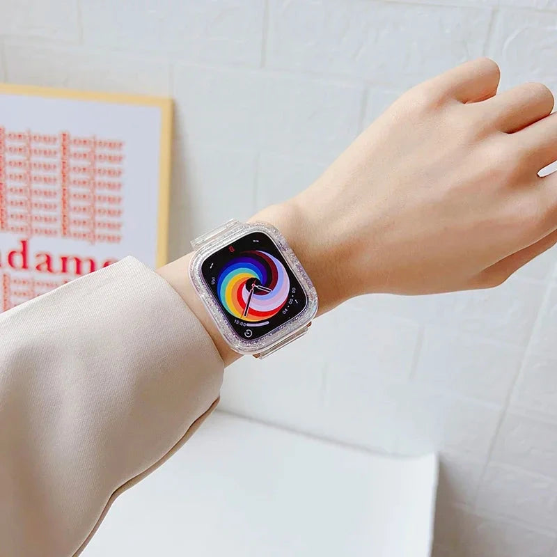 Bling Case for Apple Watch Series 9/8/7/SE/6/5/4 (38mm–49mm) STRAPS