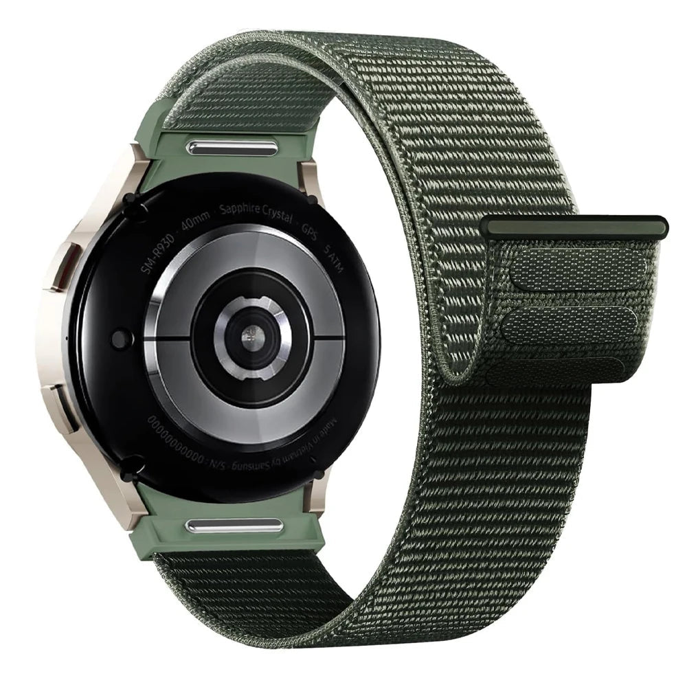 No-Gap Nylon Sport Loop Band for Samsung Galaxy Watch 7 / 6 / 5 / 4 / Classic / Pro STRAPS