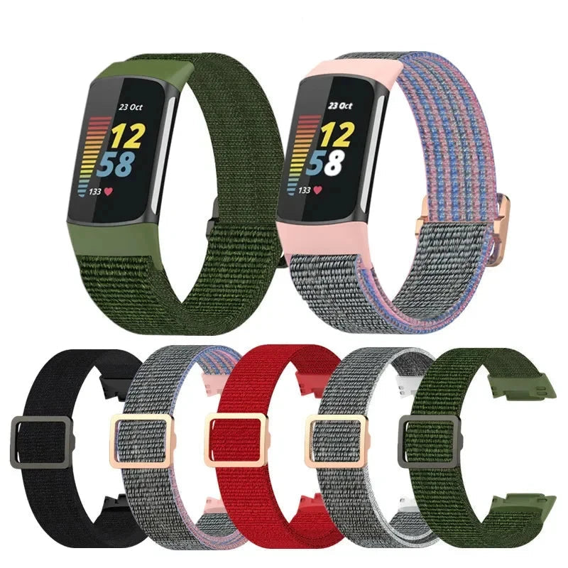 Elastic Nylon Loop Band for Fitbit Charge 5 / 6 STRAPS
