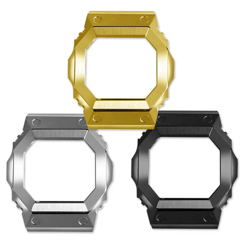 Modified Stainless Steel Case for Casio G-SHOCK GX-56BB / GXW-56 STRAPS