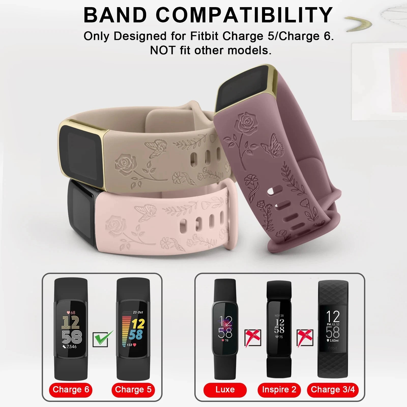 Soft TPU Strap for Fitbit Charge 5 / 6 STRAPS