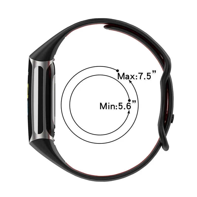 Breathable Soft Silicone Strap for Fitbit Charge 5 / 6 STRAPS