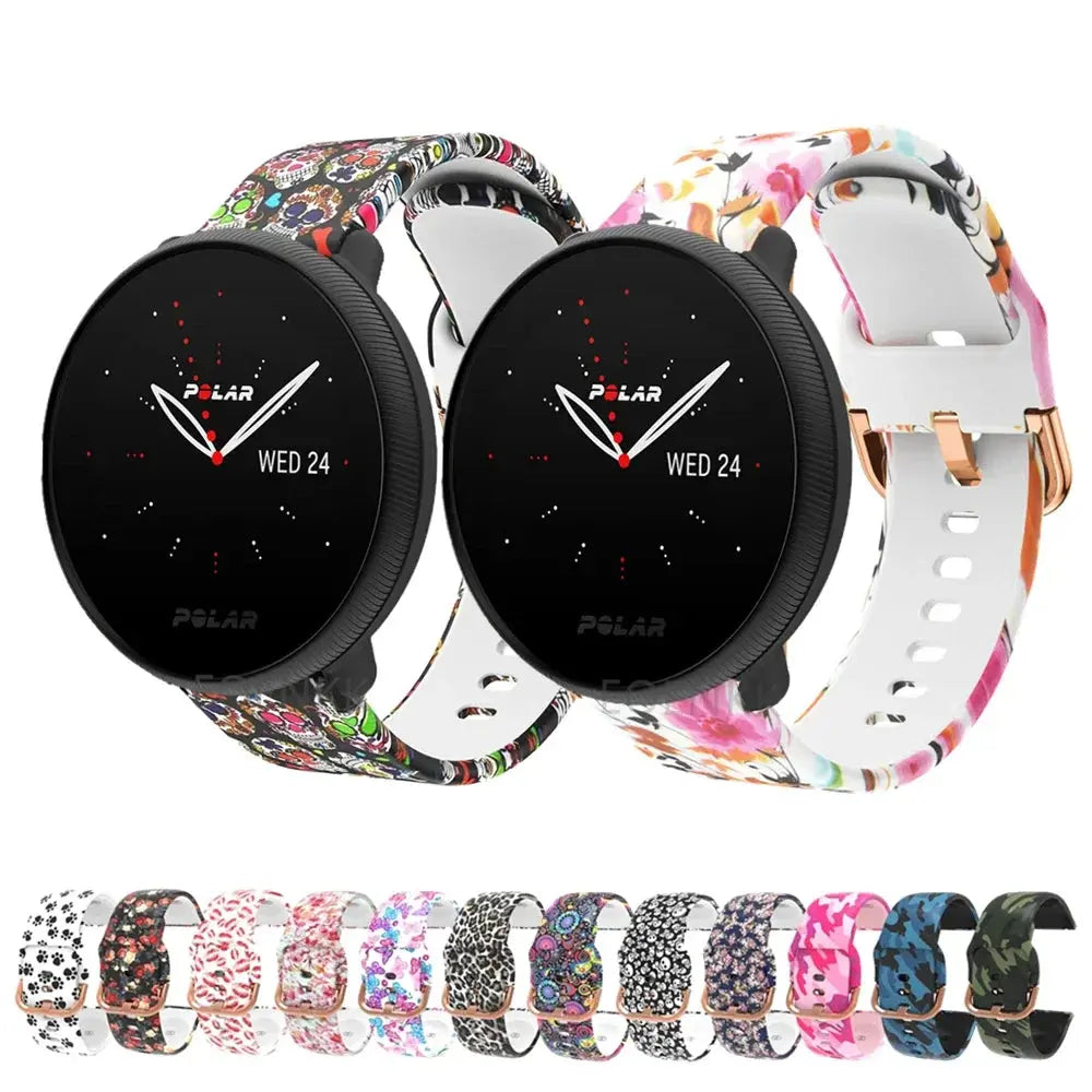 Silicone Replacement Bracelet for Polar Ignite 2/3, Vantage M/M2, Grit X/X Pro, Unite - Sports Wrist Strap STRAPS