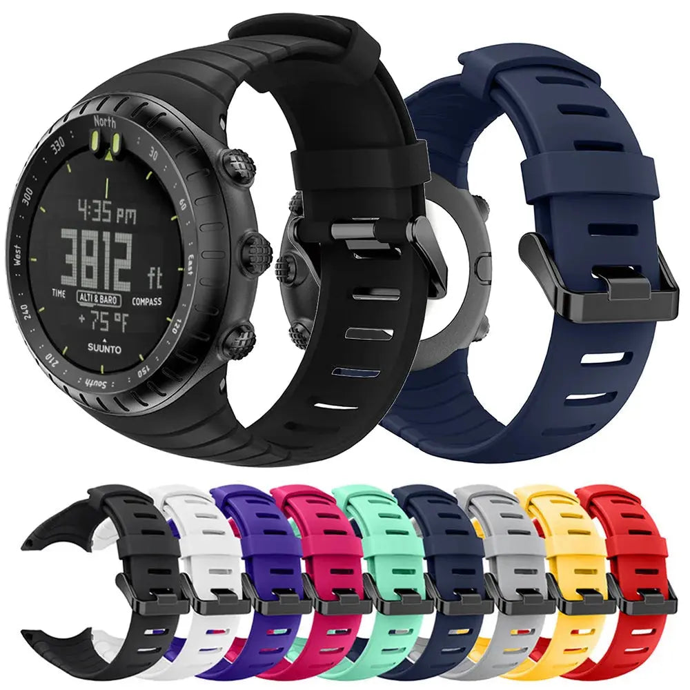 Silicone Replacement Watchband Strap for Suunto Core Smartwatch - STRAPS