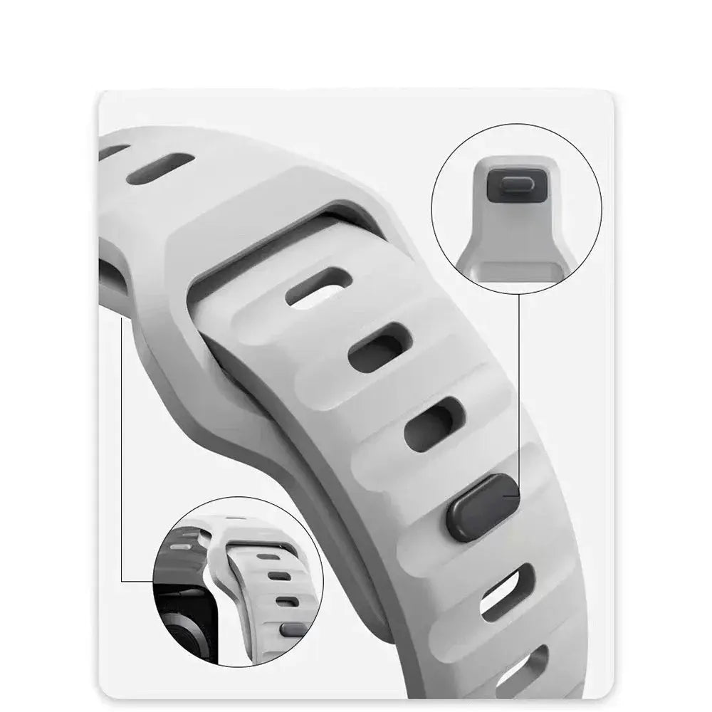 Silicone Strap for Apple Watch Band Ultra 2, Series 10-1, SE, 49/46/45/44/42/41/40/38mm - STRAPS