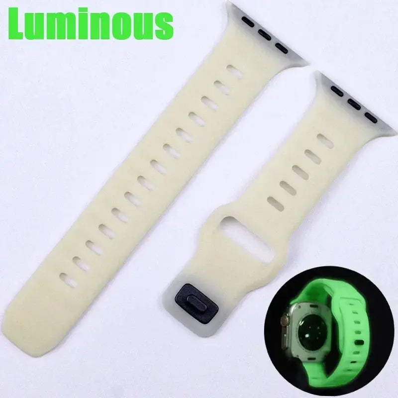 Silicone Strap for Apple Watch Band Ultra 2, Series 10-1, SE, 49/46/45/44/42/41/40/38mm - STRAPS