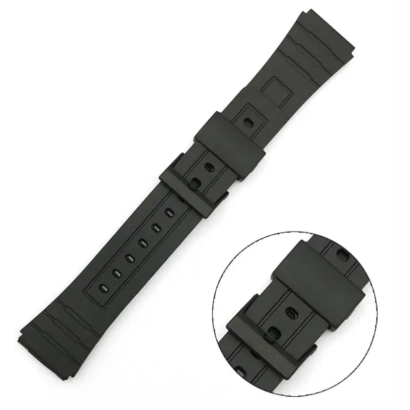 Silicone Watch Strap - 12-22mm - Casio W800H, F91W, AE1200 & More - Resin Bracelet - STRAPS