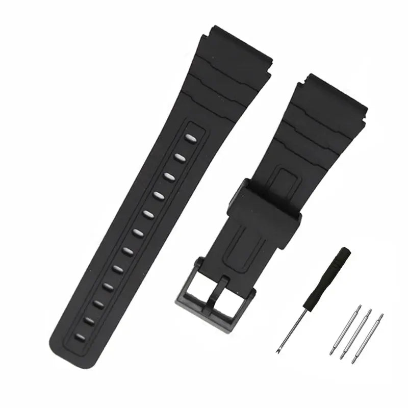 Silicone Watch Strap - 12-22mm - Casio W800H, F91W, AE1200 & More - Resin Bracelet - STRAPS