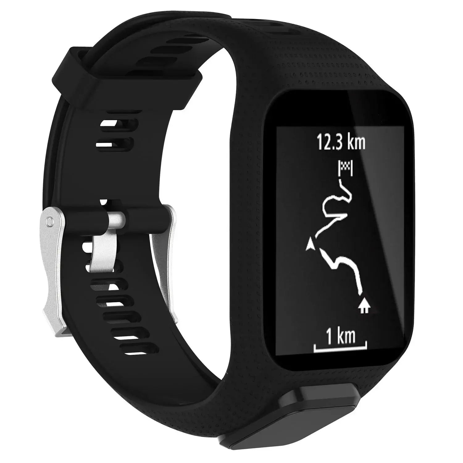 Silicone Watch Strap for TomTom Adventurer, Spark, Golfer, Runner Models – Replacement Band - STRAPS