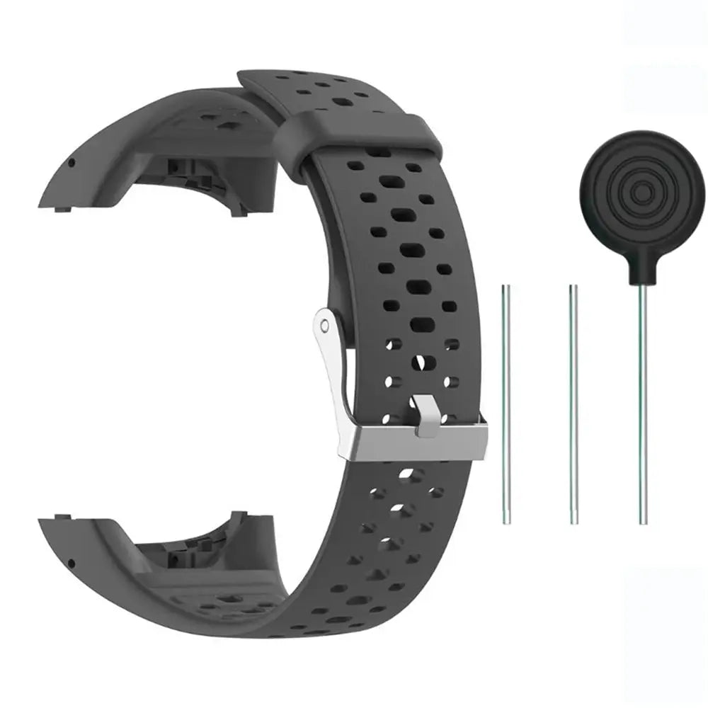 Silicone Wristband Strap for Polar M400 M430 GPS Sports Watch – Replacement Band with Tool - STRAPS