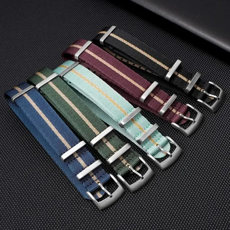 Soft Nylon Strap for Omega Seamaster 007 & Seiko Prospex - Military Canvas Watch Band - STRAPS
