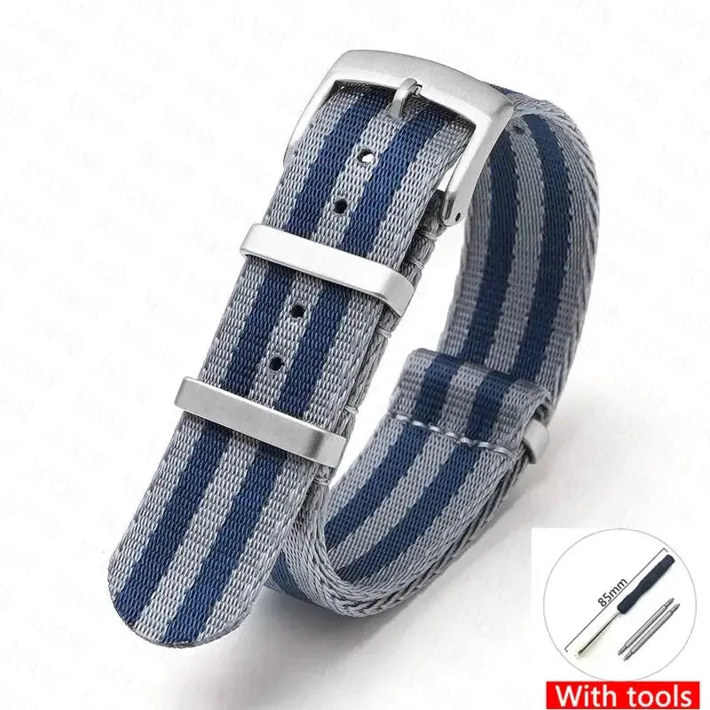 Soft Nylon Strap for Omega Seamaster 007 & Seiko Prospex - Military Canvas Watch Band - STRAPS