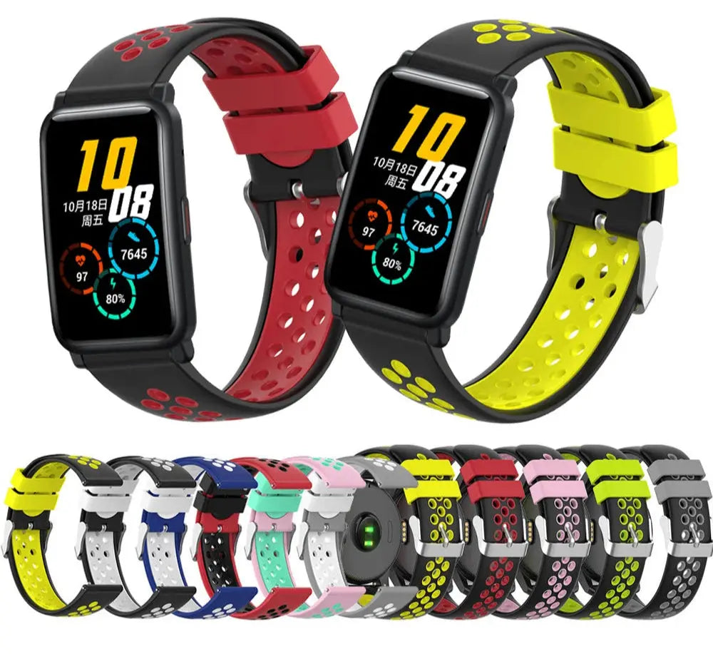 Soft Silicone Sport Replacement Band for Huawei Honor Watch ES – Breathable, Adjustable Strap - STRAPS