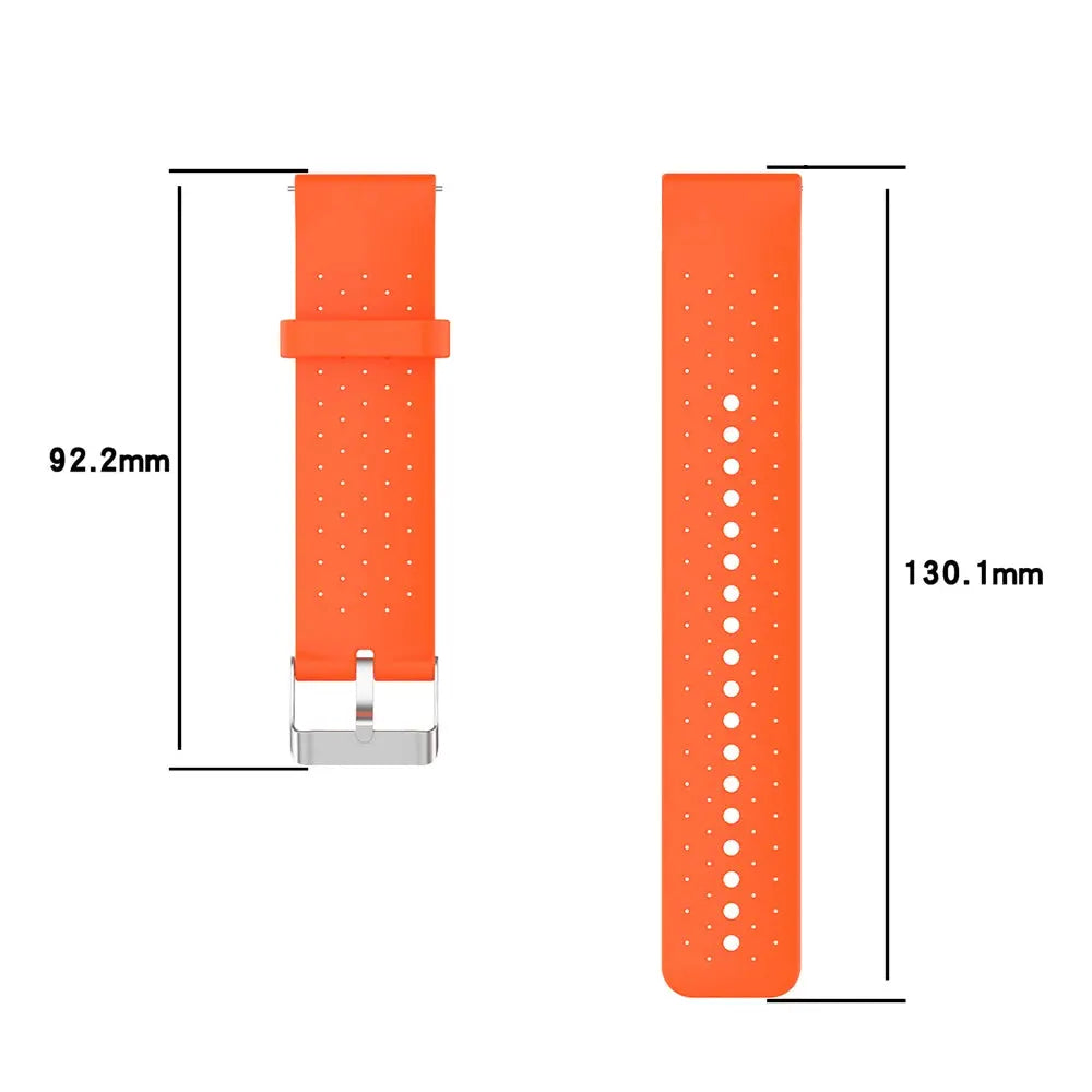 Sport Silicone Strap for POLAR IGNITE 2, VANTAGE M2 M, UNITE, GRIT X - 20mm 22mm Replacement Watchband - STRAPS
