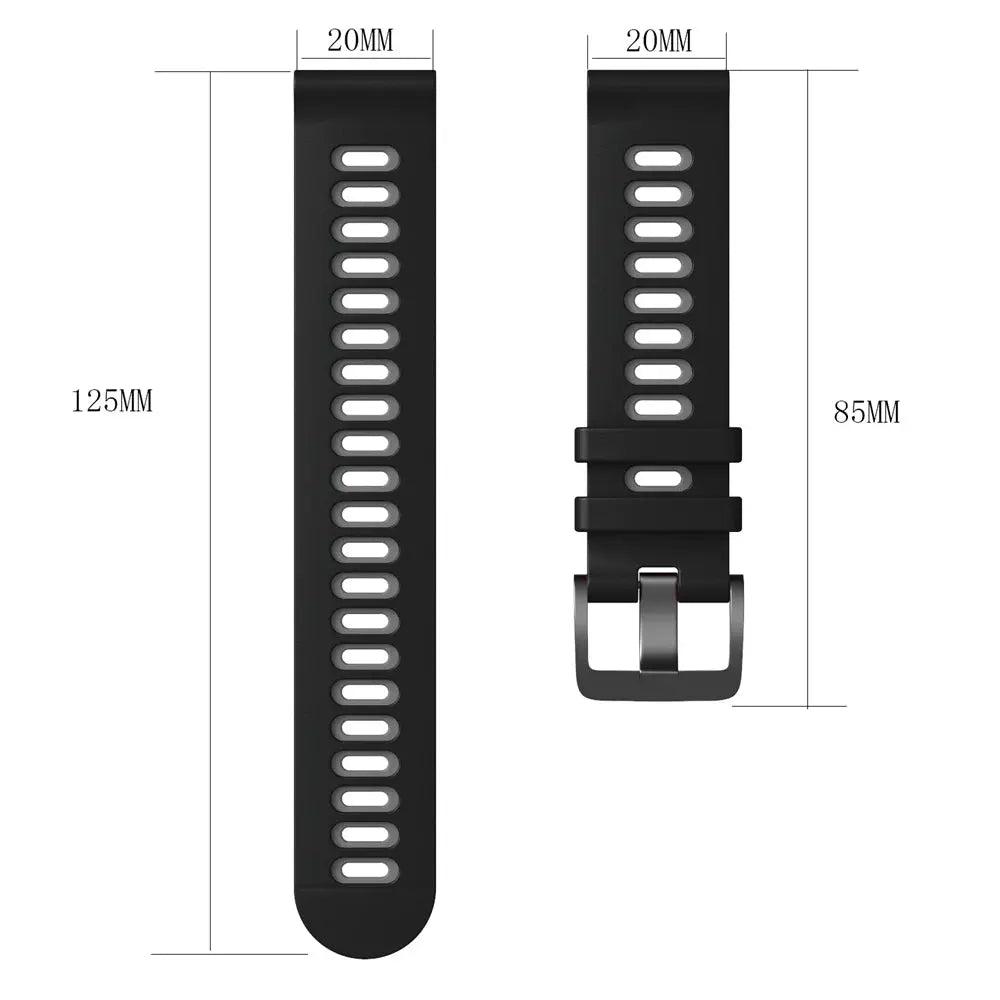 Sports Silicone Replacement Band for POLAR IGNITE 2, VANTAGE M2, GRIT X - 20mm/22mm - STRAPS