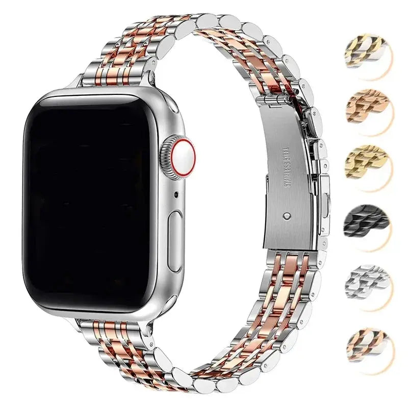Stainless Steel Strap for Apple Watch Ultra 2, Series 10,9,8,SE,7,6 – 49mm,45mm,44mm,42mm,41mm, 40mm - STRAPS