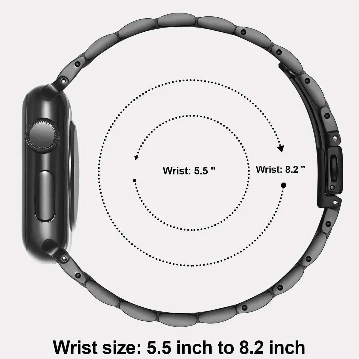 Stainless Steel Strap for Apple Watch Ultra 2, Series 10,9,8,SE,7,6 – 49mm,45mm,44mm,42mm,41mm, 40mm - STRAPS