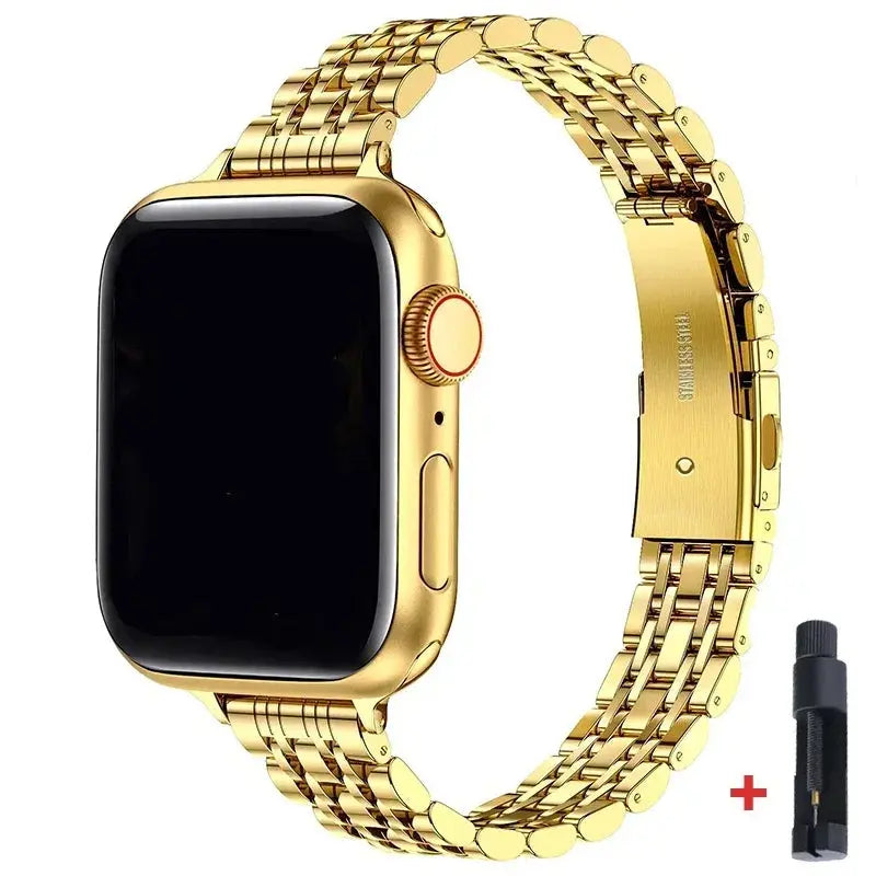 Stainless Steel Strap for Apple Watch Ultra 2, Series 10,9,8,SE,7,6 – 49mm,45mm,44mm,42mm,41mm, 40mm - STRAPS