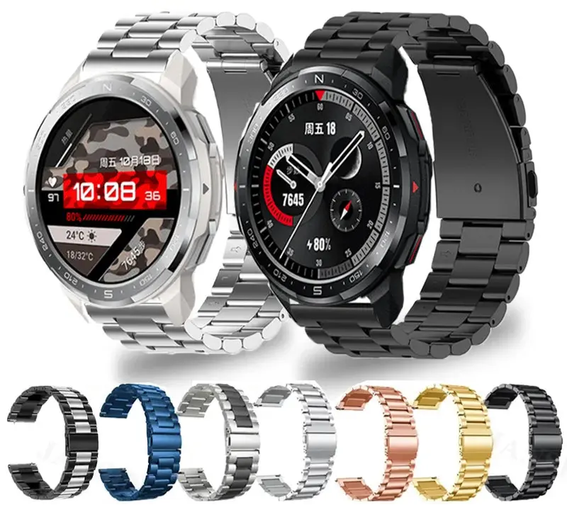 Stainless Steel Strap for Huawei Honor Watch GS Pro – Elegant and Durable Metal Watchband - STRAPS