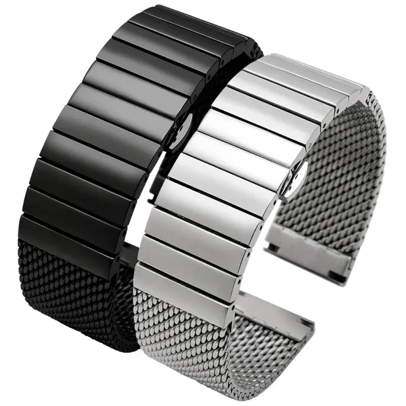 Steel Dive Shark Mesh Milanese Watch Bracelet Strap – 20mm/22mm/24mm for Breitling, Omega - STRAPS