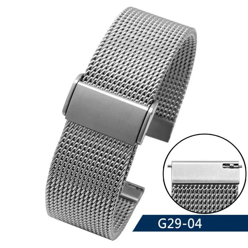 Steel Dive Shark Mesh Milanese Watch Bracelet Strap – 20mm/22mm/24mm for Breitling, Omega - STRAPS