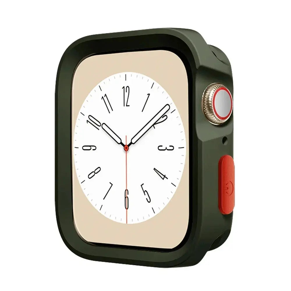 TPU Screen Protector & Bumper Case for Apple Watch 9/8/7/SE/6/5/4/3 - 40-45mm - STRAPS