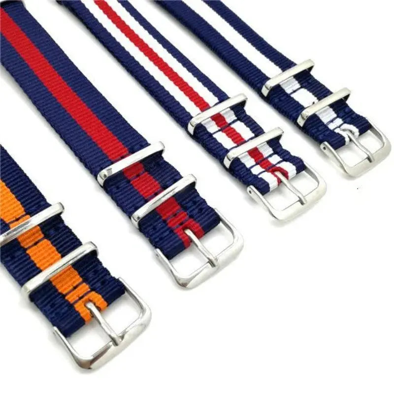 Universal Canvas Nylon NATO Watch Strap for Rolex, Longines, Tissot, SEIKO, OMEGA - 18mm-22mm - STRAPS