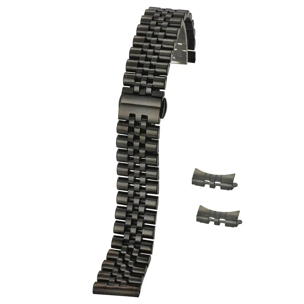 Versatile Stainless Steel Watch Band 12 to 22mm Hollow Arc Bracelet - STRAPS
