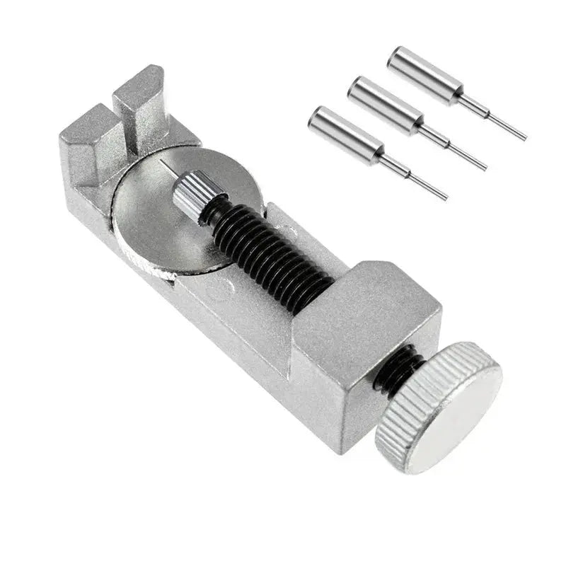 Watch Band Link Pin Remover Tool Kit with 3 Extra Pins, Metal, Fits up to 30mm Bands - STRAPS
