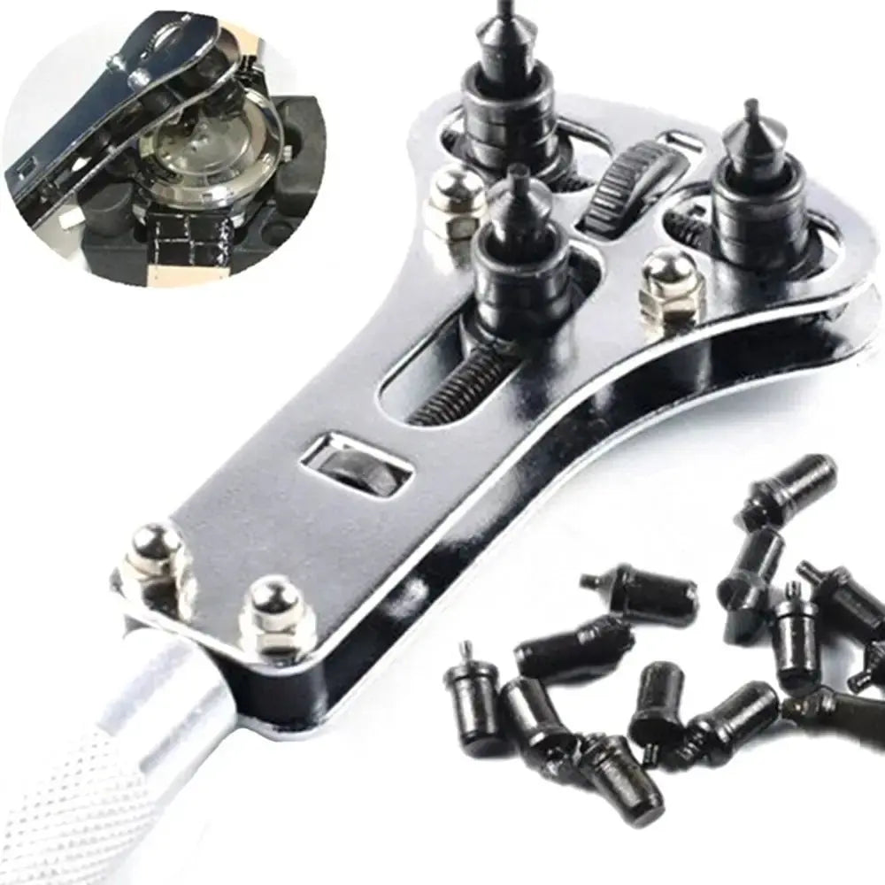 Waterproof Screw Watch Case Opener, Adjustable Wrench, Steel, Repair Tool - STRAPS