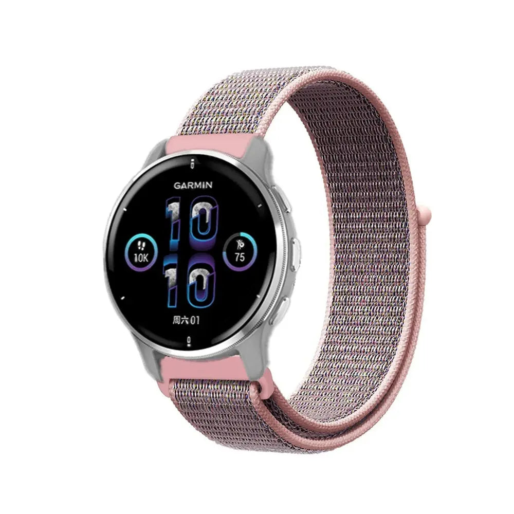 Woven Nylon Strap for Garmin Vivomove Sport, Venu 2 Plus, Vivo WATCH 2, Xiaomi S1, TicWatch GTK/GTA STRAPS