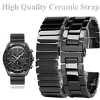 14mm - 21mm High-Quality Ceramic Watch Strap for Seiko, Tissot, Armani, Citizen, Omega – Elegant & Durable - STRAPS