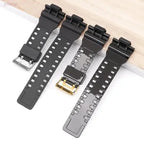 16mm Silicone Strap for Casio G-SHOCK GA-100/110/200 GD-100 GW-8900, TPU Band - STRAPS