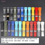 16mm Silicone Strap for Casio G-SHOCK GA-100/110/200 GD-100 GW-8900, TPU Band - STRAPS