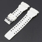 16mm Silicone Strap for Casio G-SHOCK GA-100/110/200 GD-100 GW-8900, TPU Band - STRAPS