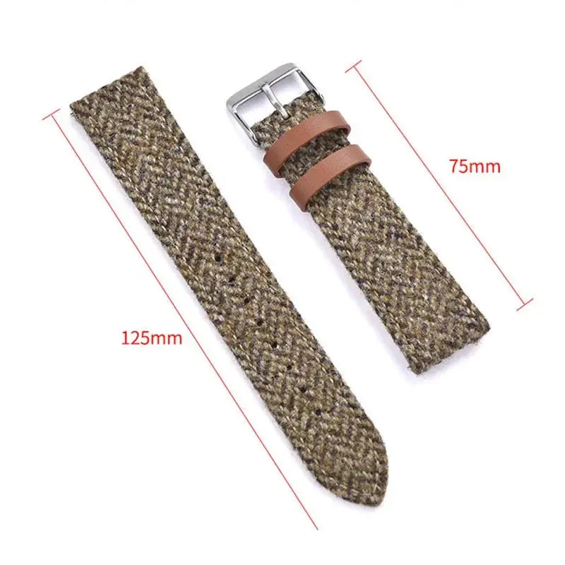 18mm 20mm 22mm Leather & Nylon Vintage Weave Quick Release Strap for Huawei, Seiko, Rolex, Samsung STRAPS