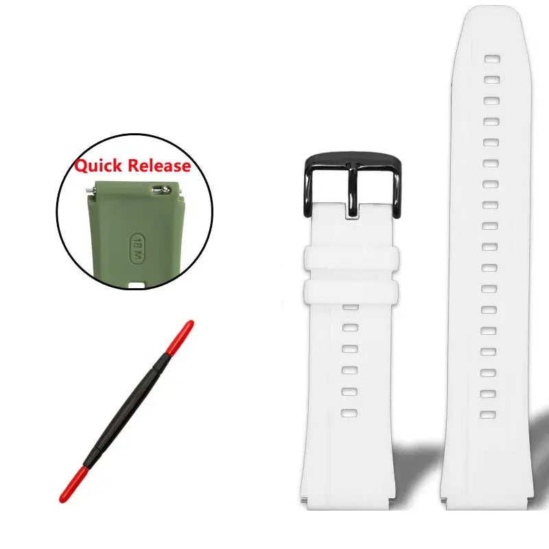 18mm Quick Release Silicone Strap for Casio AE-1200WH/1300 A158W A159/A169W SGW400 AQ-150W STRAPS