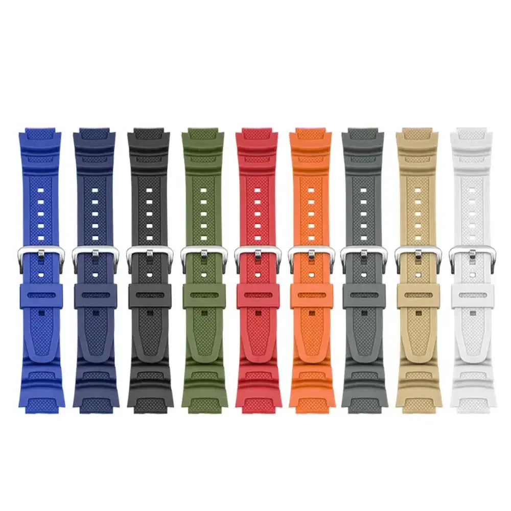 18mm Rubber Silicone Strap G-SHOCK AQ-S810W, AE-1000W, SGW-400H/300H/500H, W-735H, W-216H, MRW-200H STRAPS