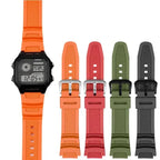 18mm Rubber Silicone Strap G-SHOCK AQ-S810W, AE-1000W, SGW-400H/300H/500H, W-735H, W-216H, MRW-200H STRAPS