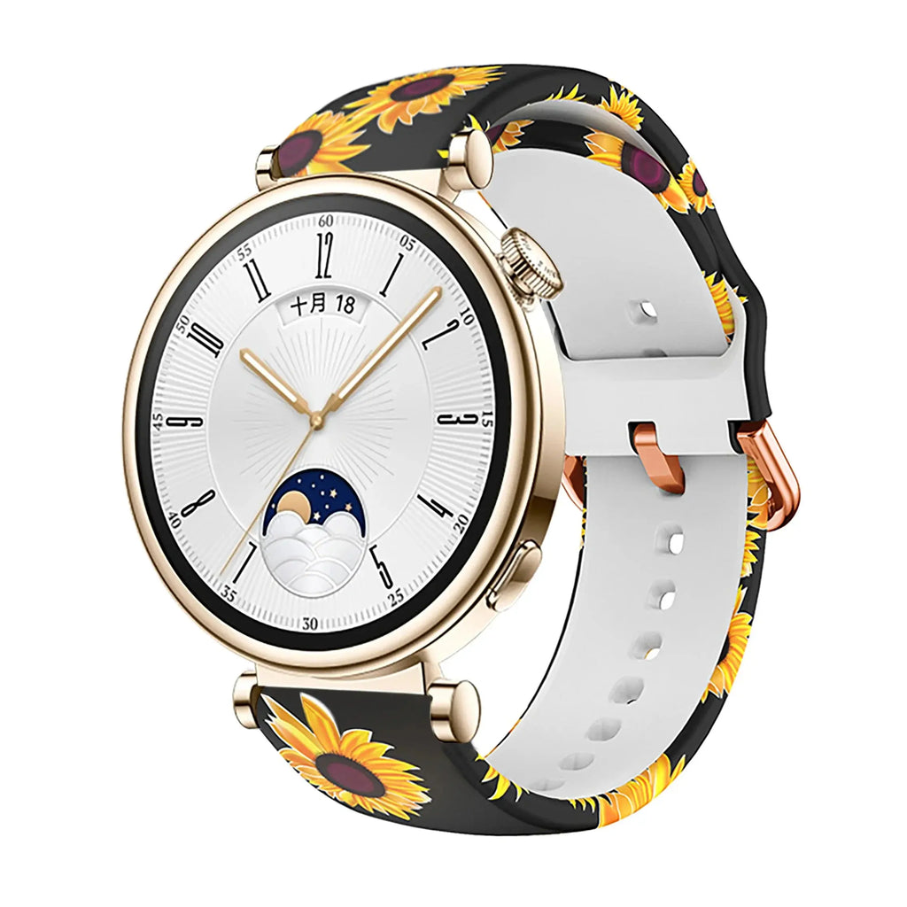 18mm Silicone Band with Colorful Buckle for Huawei Watch GT4 41mm - STRAPS
