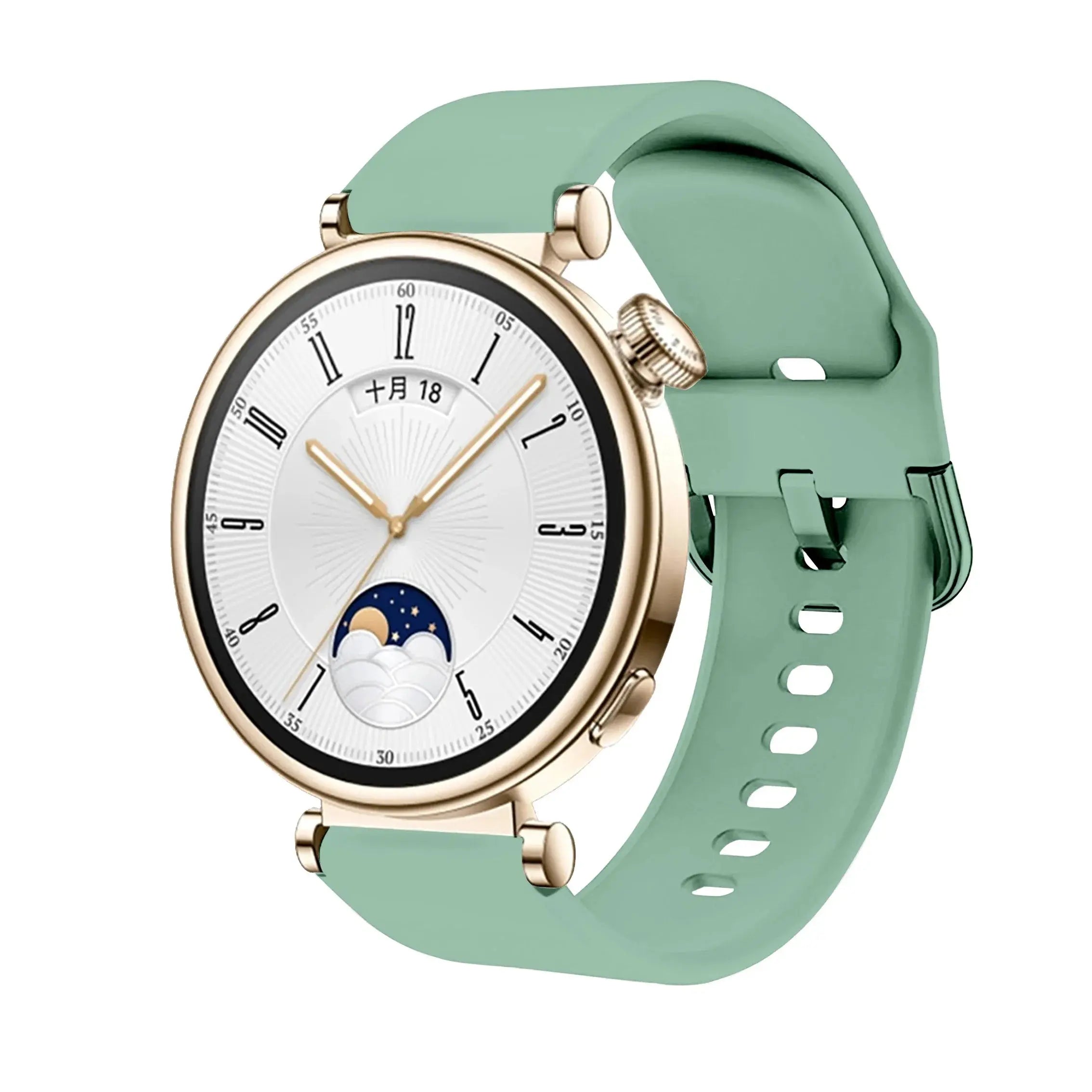 18mm Silicone Band with Colorful Buckle for Huawei Watch GT4 41mm - STRAPS