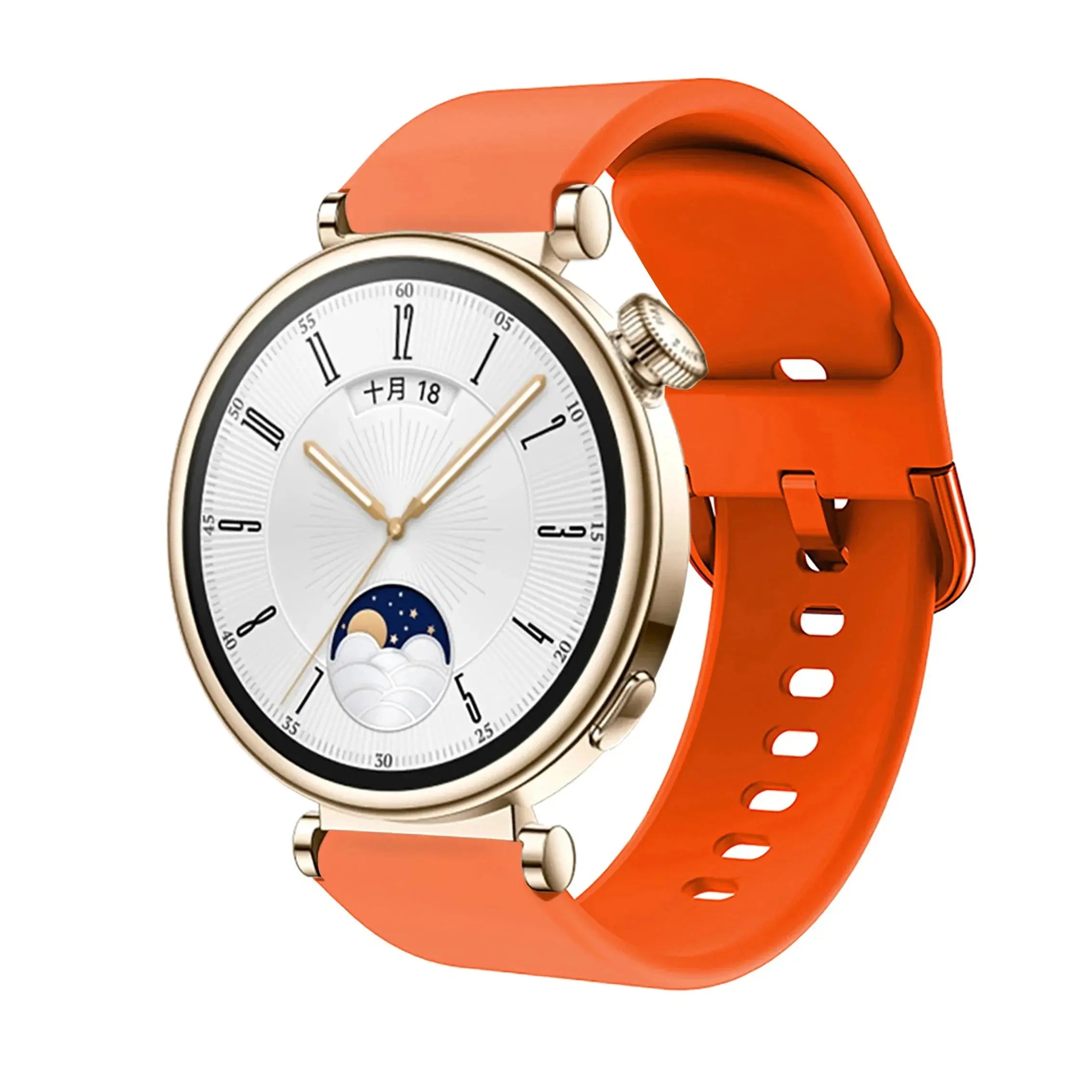 18mm Silicone Band with Colorful Buckle for Huawei Watch GT4 41mm - STRAPS