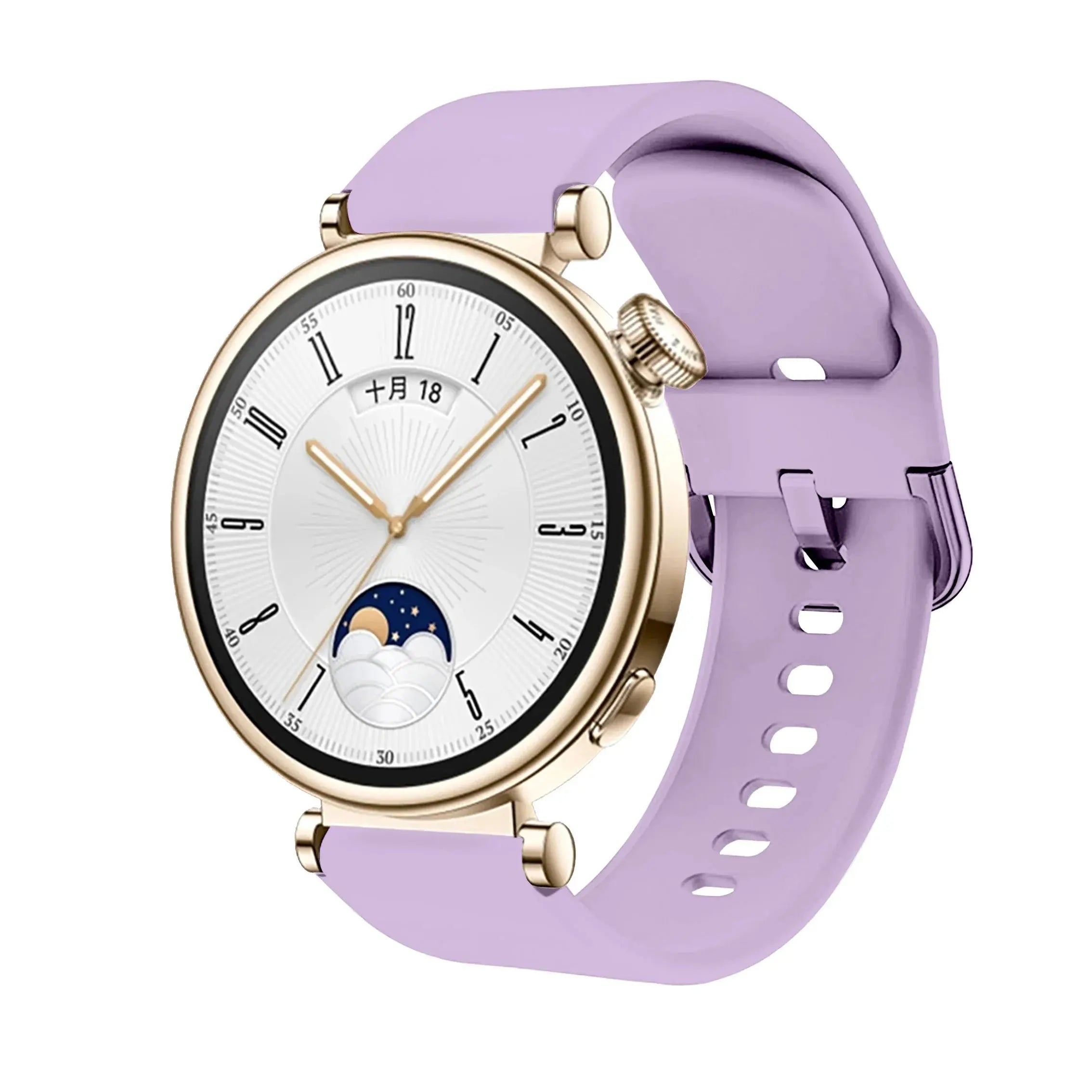 18mm Silicone Band with Colorful Buckle for Huawei Watch GT4 41mm - STRAPS