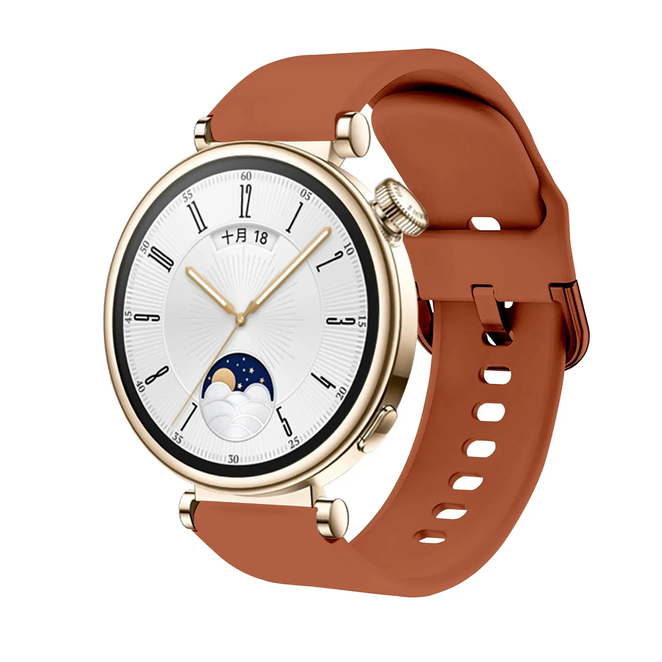 18mm Silicone Band with Colorful Buckle for Huawei Watch GT4 41mm - STRAPS