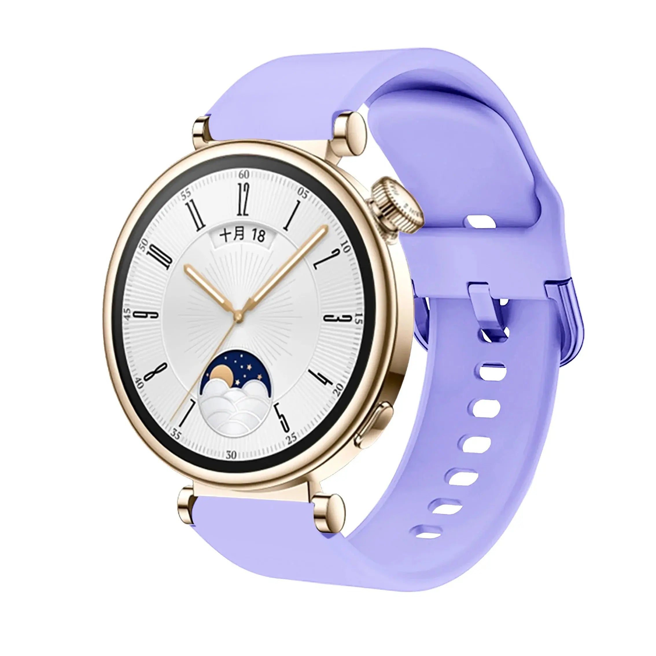 18mm Silicone Band with Colorful Buckle for Huawei Watch GT4 41mm - STRAPS