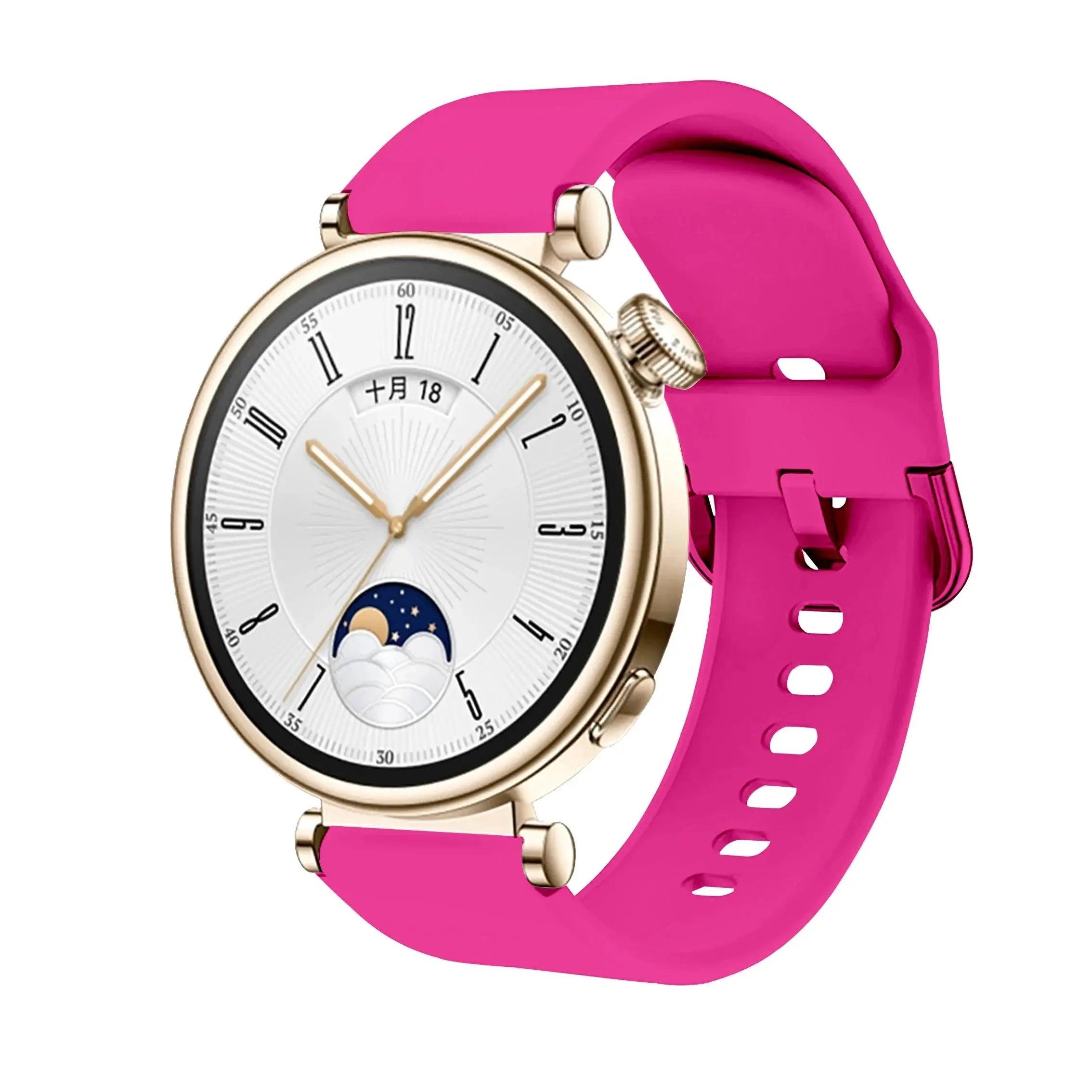 18mm Silicone Band with Colorful Buckle for Huawei Watch GT4 41mm - STRAPS