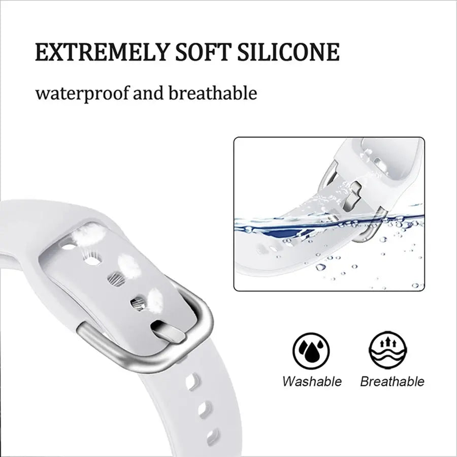 18mm Silicone Watch Band for Fossil Women's Gen 4 Venture HR, Gen 6 42mm, Charter HR, Gen 5E 42mm STRAPS
