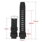 18mm Silicone Watch Strap for Casio Protrek PRG/PRW Series PRG-500 PRG-510 PRG-550 PRG-280 PRG-250 - STRAPS