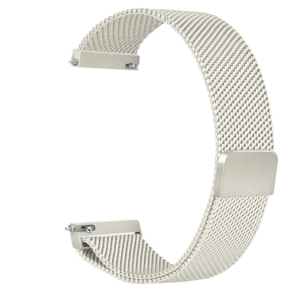 18mm Women's Milanese Metal Strap for Fossil Gen 6, Gen 5E, Garmin Vivoactive 4S - STRAPS